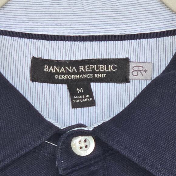 Banana Republic Navy Blue Men’s Polo. Size M - Picture 3 of 4